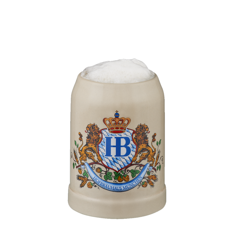 Original Hofbräuhaus München Beer Stein &quot;Lion Decor&quot;