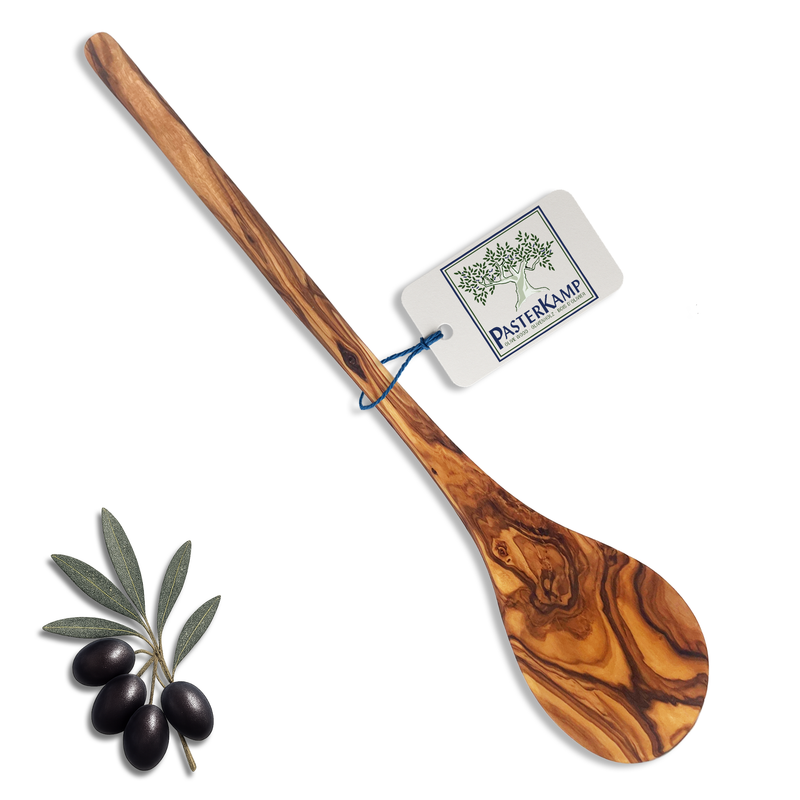 PASTERKAMP Olive Wood Cooking Spoon "Italia" – 35 cm / 13.8"