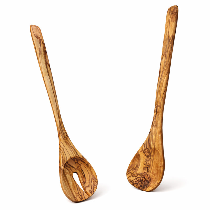 PASTERKAMP Olive Wood Salad Servers "Scandia" 30 cm / 11.8"