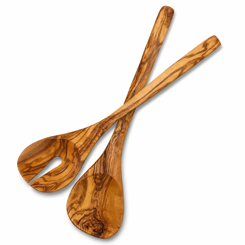 PASTERKAMP Olive Wood Salad Servers "Scandia" 30 cm / 11.8"
