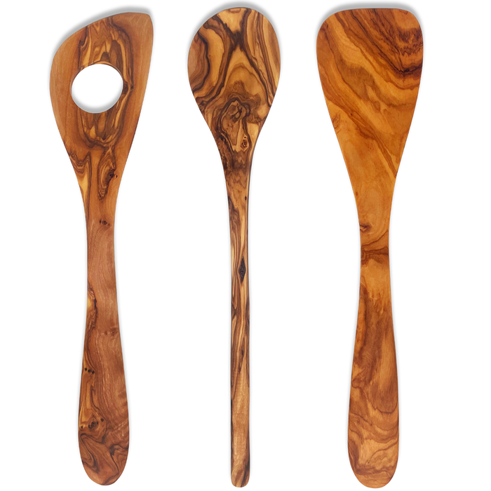 Juego de utensilios de cocina de madera de olivo PASTERKAMP