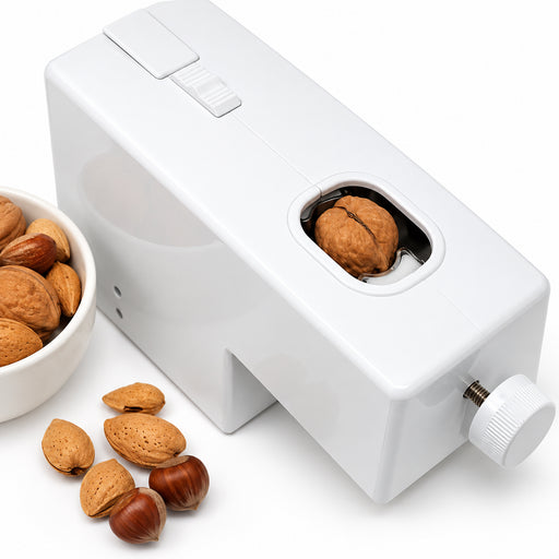 Top view of the Robito Almond showing the nut cracking opening.