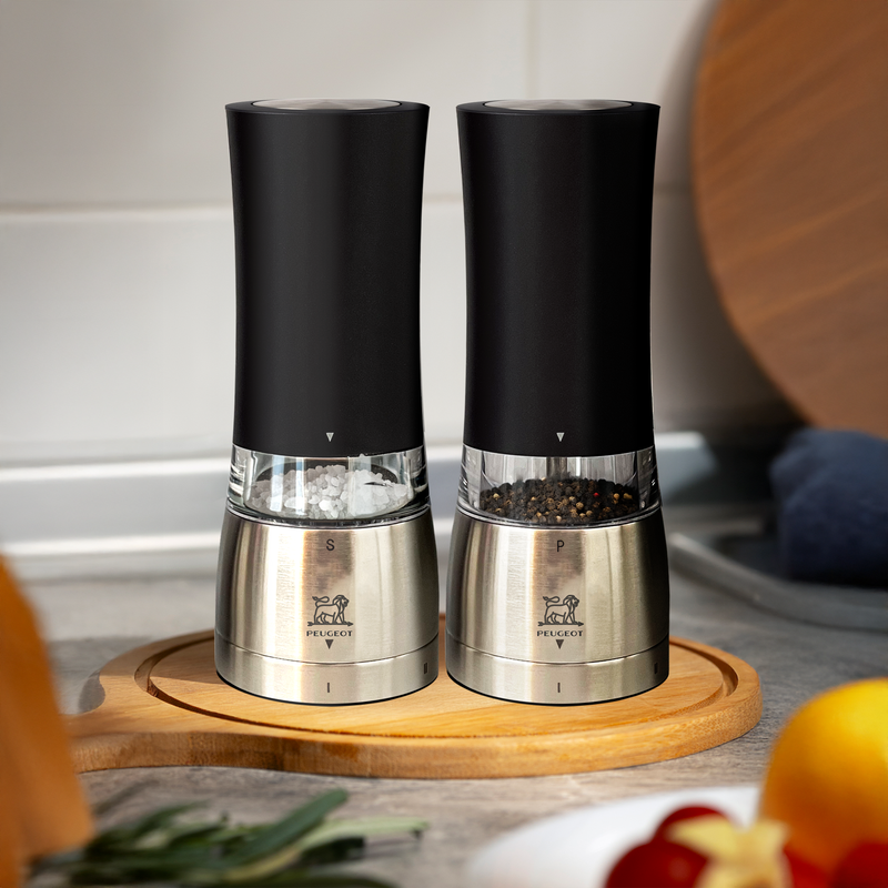 Peugeot Electric DUO DAMAN, U-Select Steel Grinder, Black - 16 cm / 6.3"