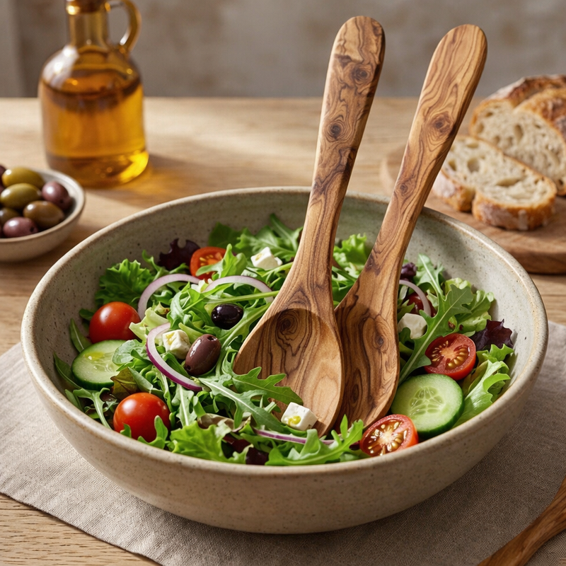 PASTERKAMP オリーブウッド サラダサーバー「プロヴァンス」- 30 cm / 11.8"