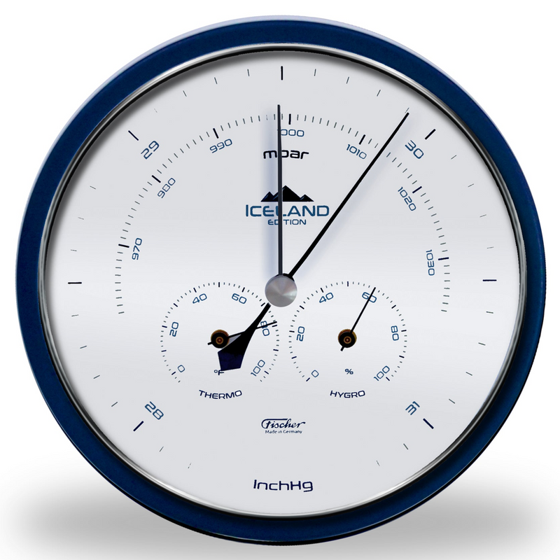 Fischer Weather Station "ICELAND", 1602-15, Stainless Steel