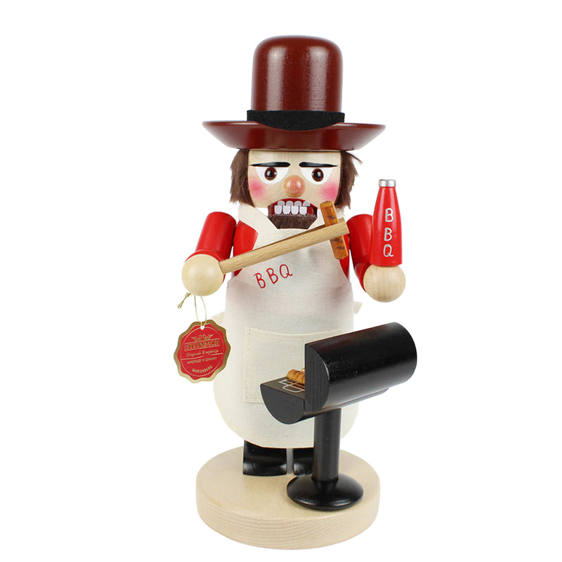 シュタインバッハBBQビル - ドイツ製手作りくるみ割り人形 - 11.8インチ/30cm