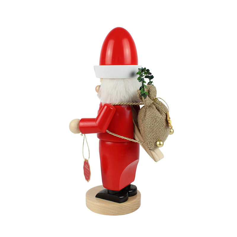 Steinbach ぽっちゃりサンタクロース, ドイツ製手作りくるみ割り人形  - 13.0" / 33 cm