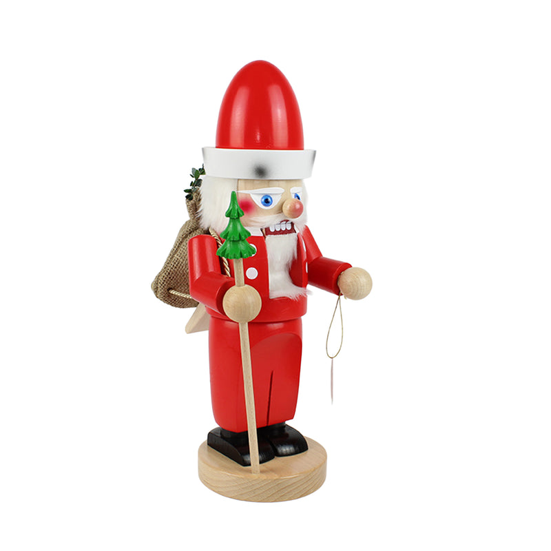 Steinbach ぽっちゃりサンタクロース, ドイツ製手作りくるみ割り人形  - 13.0" / 33 cm