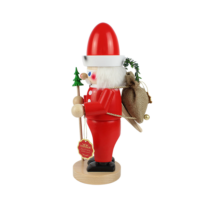 Steinbach ぽっちゃりサンタクロース, ドイツ製手作りくるみ割り人形  - 13.0" / 33 cm