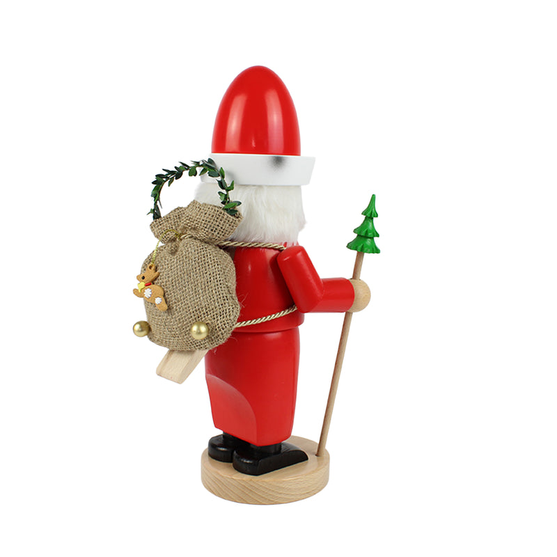 Steinbach ぽっちゃりサンタクロース, ドイツ製手作りくるみ割り人形  - 13.0" / 33 cm