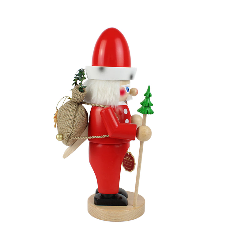 Steinbach ぽっちゃりサンタクロース, ドイツ製手作りくるみ割り人形  - 13.0" / 33 cm