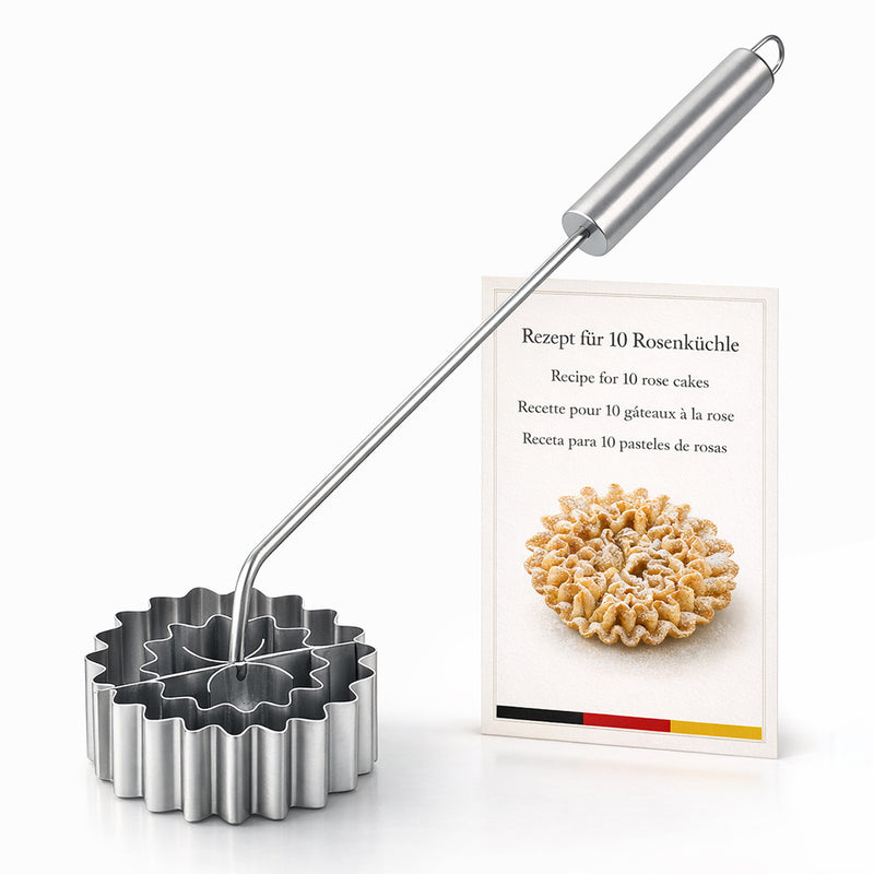 Weisローズケーキ缶「Rosenkuechleform」- ステンレス鋼 - #14214