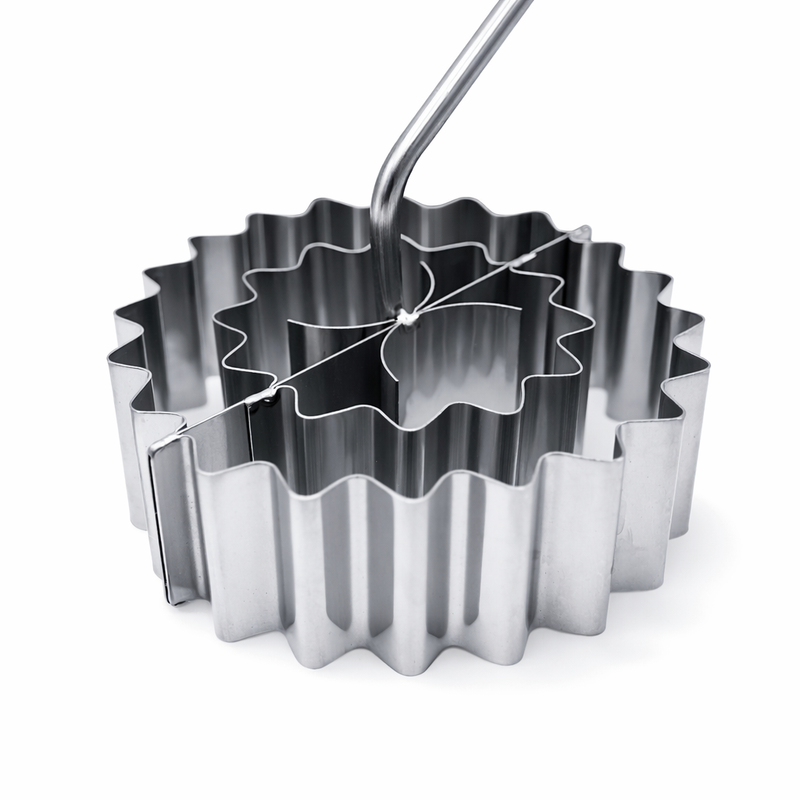 Weisローズケーキ缶「Rosenkuechleform」- ステンレス鋼 - #14214