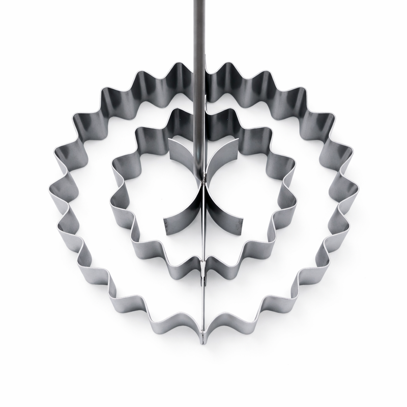 Weisローズケーキ缶「Rosenkuechleform」- ステンレス鋼 - #14214