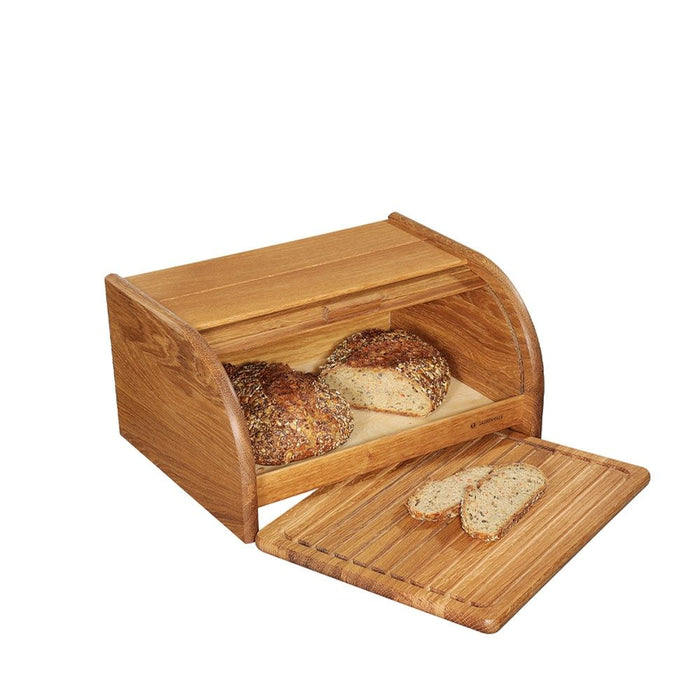 Zassenhaus Wooden Bread Box with Pull-Out Board COUNTRY