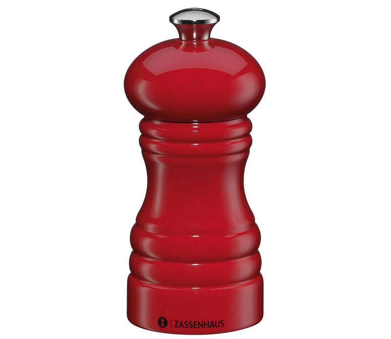 Zassenhaus Pepper / Salt Mill BERLIN, Red Glossy