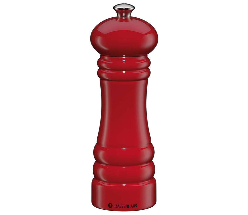 Zassenhaus Pepper / Salt Mill BERLIN, Red Glossy