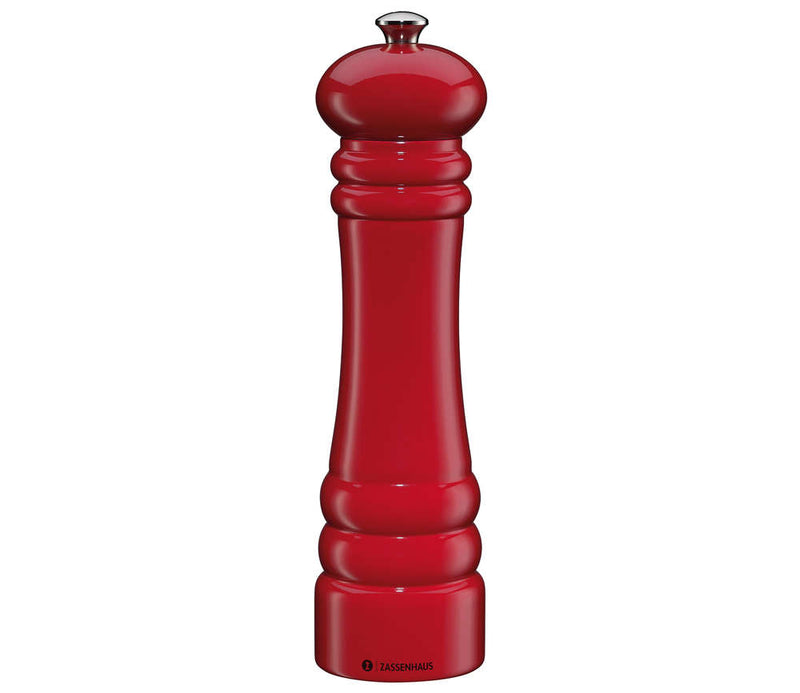 Zassenhaus Pepper / Salt Mill BERLIN, Red Glossy