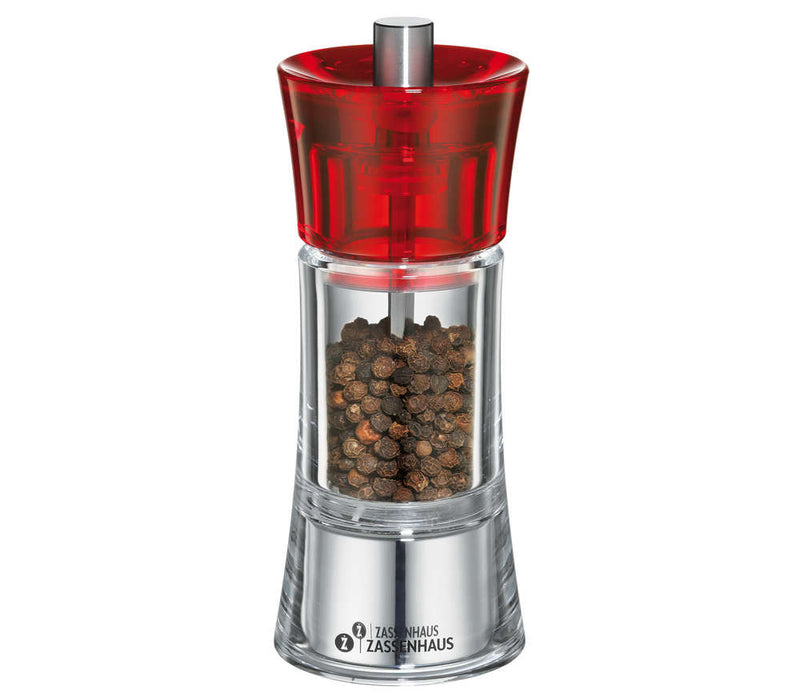 Zassenhaus Pepper / Salt Mill AACHEN, Colored, 14 cm / 5.5"