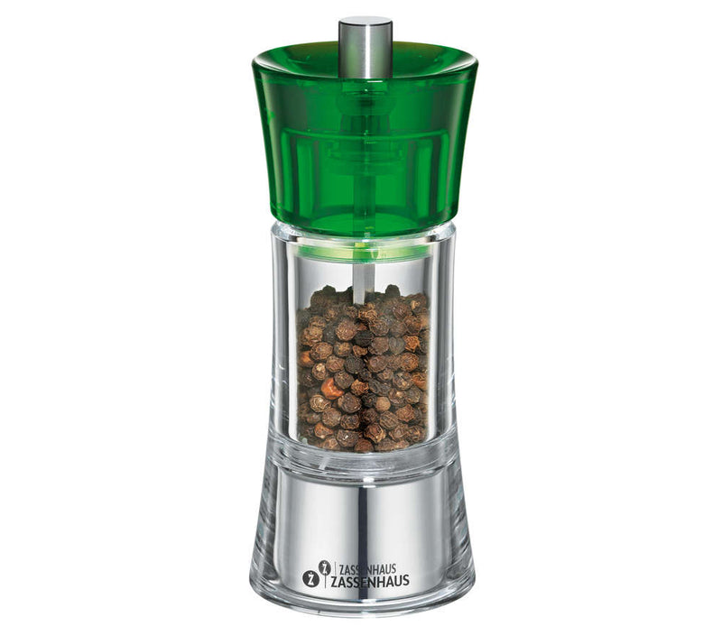 Zassenhaus Pepper / Salt Mill AACHEN, Colored, 14 cm / 5.5"