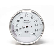 Fischer Sauna Hygrometer, Stainless Steel (German)