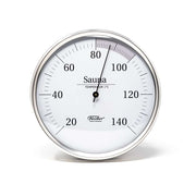 Fischer Sauna Thermometer, Stainless Steel - DE / Celsius