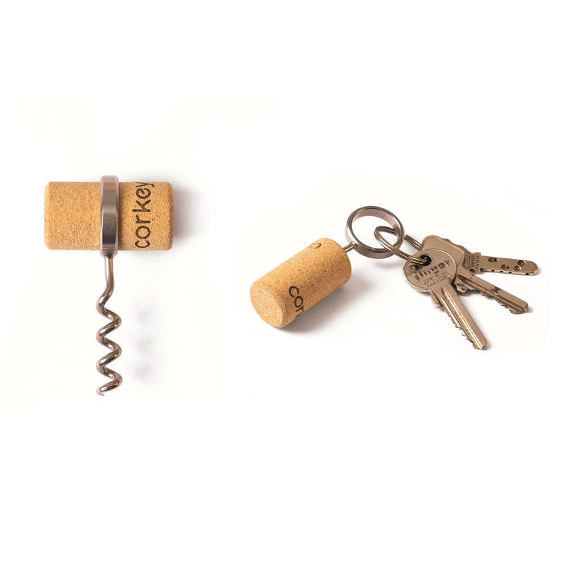 Corkey Corkscrew on Keychain
