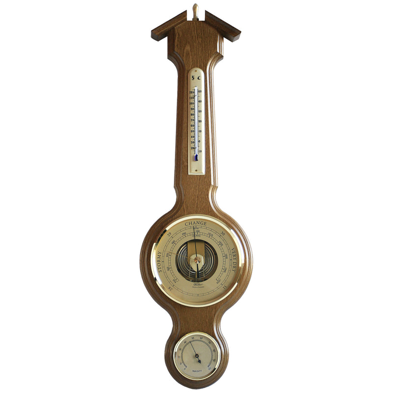 Fischer Sheraton Weather Station, Thermometer, Barometer & Hygrometer 555 mm / 21.9", 4673 US Version