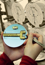 Fischer Sauna Thermometer & Hygrometer, Pinewood, 155 mm / 6.1", 196TH-03F (US, Fahrenheit)