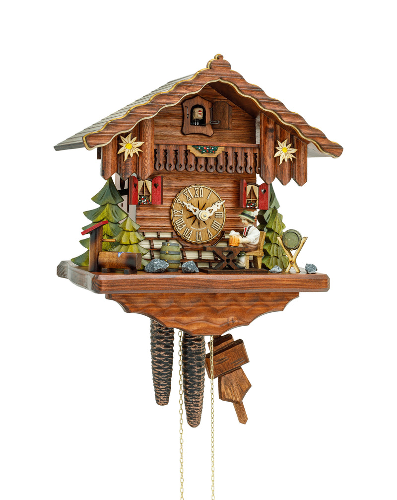 Hekas Cuckoo Clock Black Forest House - 1-Day Movement - 1696 EX