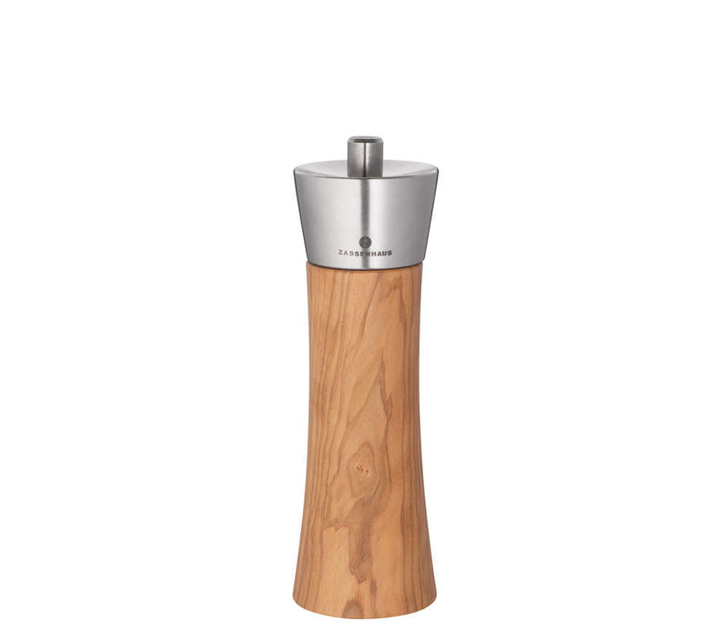 Zassenhaus Pepper / Salt Mill AUGSBURG, Olive Wood / Stainless Steel
