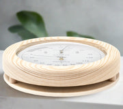 Fischer Sauna Thermometer & Hygrometer, Pinewood, 155 mm / 6.1", 196TH-03F (US, Fahrenheit)