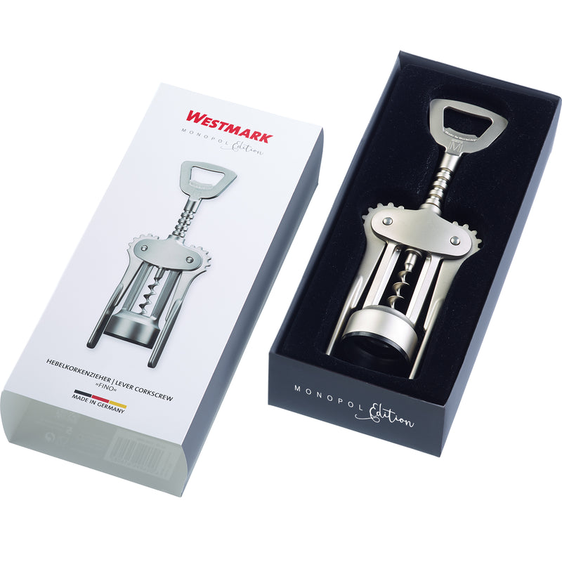 Westmark Lever Corkscrew "Fino" Monopol Edition, satin-finished - #6160 3380