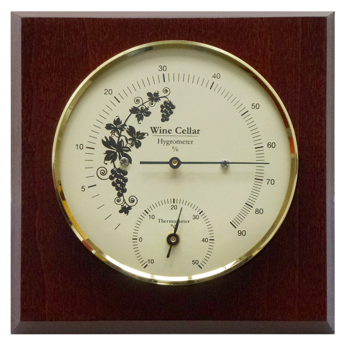 Fischer Wine Cellar Hygrometer & Thermometer 140 mm / 5.5" 1225HT22
