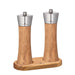 Zassenhaus Mill Set AUGSBURG, with Coaster, Olive Wood / Stainless Steel