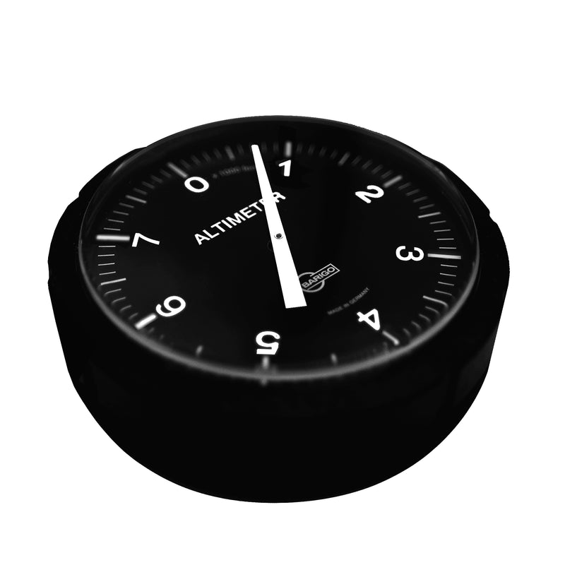 Altimeter Auto Altímetro Barigo con soporte para automóvil - No. 27, EE. UU./Pies ...