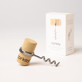 Corkey Corkscrew on Keychain