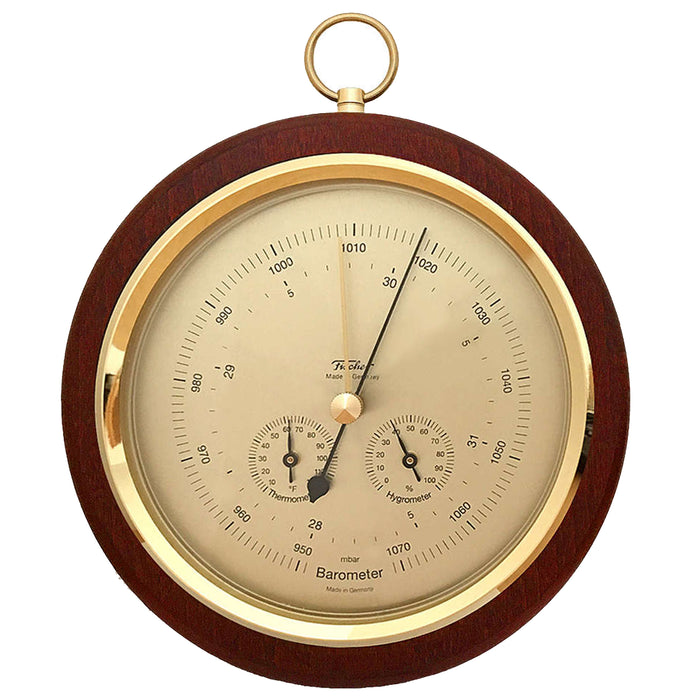Fischer Barometer with Thermometer & Hygrometer 7.9" - 1694R-22 (US Version/ °F)
