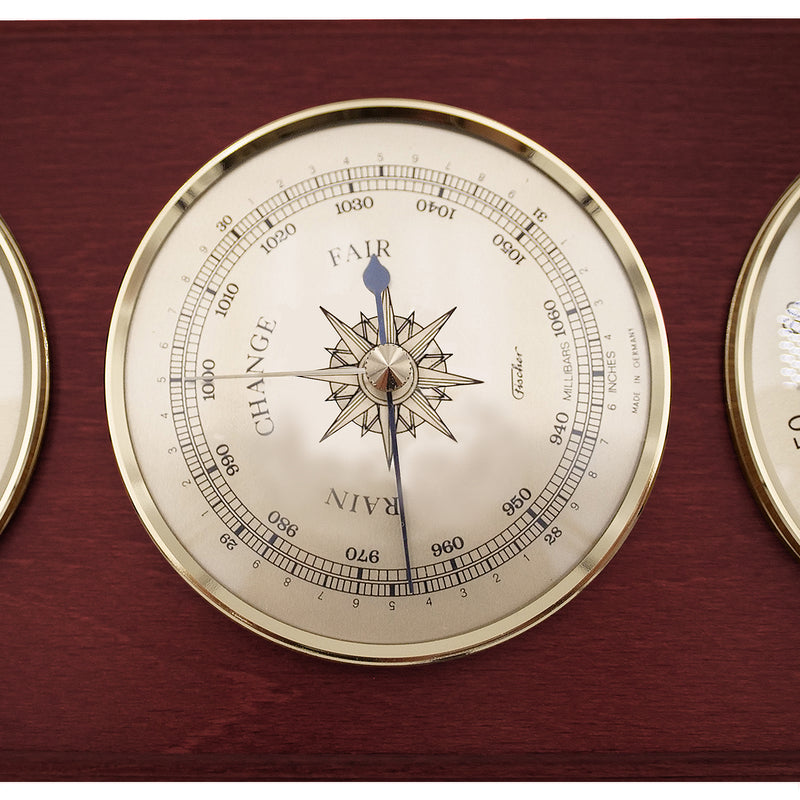 Fischer Weather Station with Thermometer, Barometer & Hygrometer 395 mm / 15.6" - No. 9178 US Version