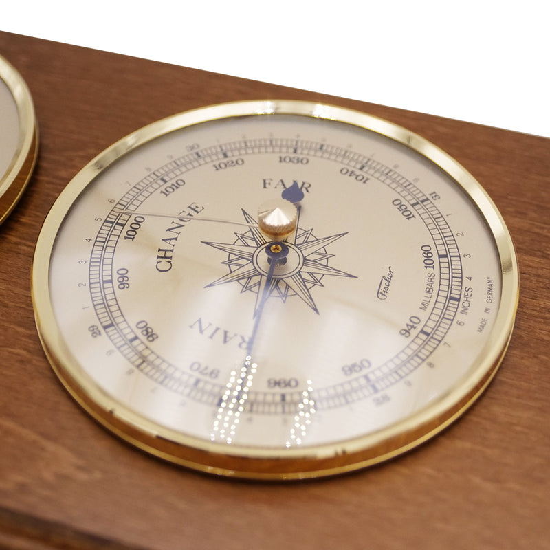 Fischer Weather Station with Thermometer, Barometer & Hygrometer 395 mm / 15.6" - No. 9178 US Version