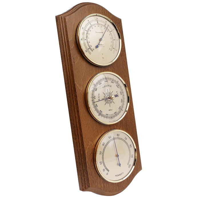 Fischer Weather Station with Thermometer, Barometer & Hygrometer 395 mm /  15.6 - No. 9178 US Version