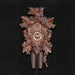 Cuckoo Clock Hand Carved with Leaves and Bird