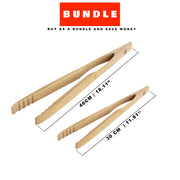 Zetzsche Kitchen Grill Tongs, Beech Wood, Gift Box