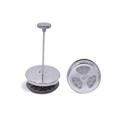 WEIS Polished Stainless Steel French Press Coffee Maker, Insulated