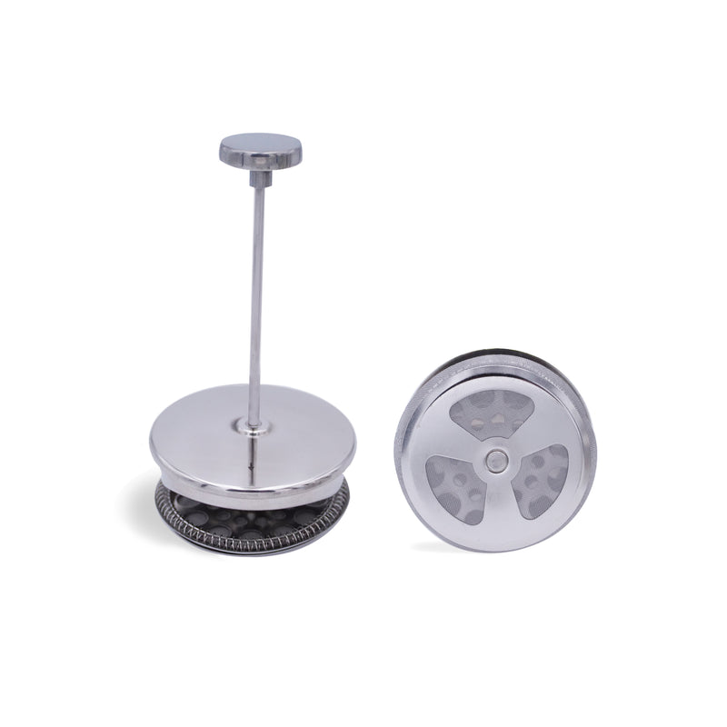 WEIS Polished Stainless Steel French Press Coffee Maker, Insulated