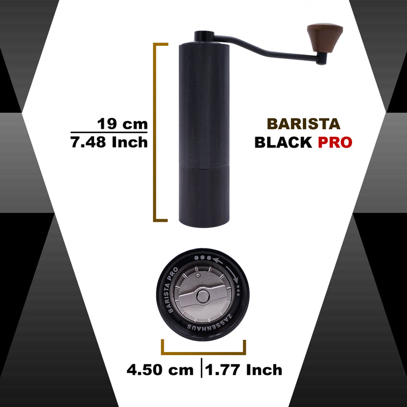 Zassenhaus Coffee Grinder BARISTA PRO Black - #041200