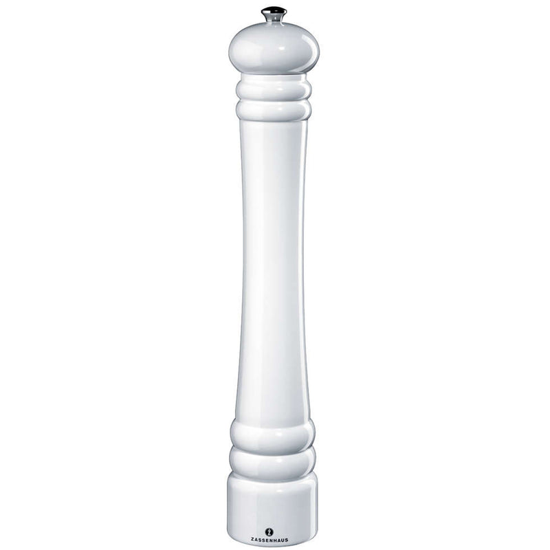 Zassenhaus Pepper / Salt Mill BERLIN, White Glossy